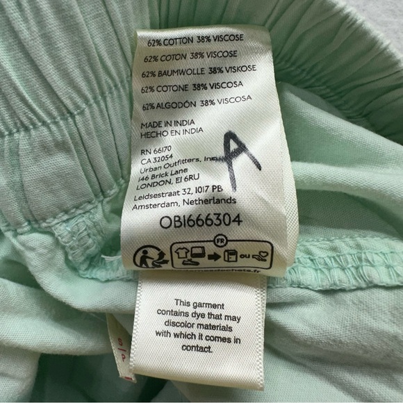 Free People Women's Get Free Pull On Poplin Shorts Size Small Mineral Sea Green - Picture 2 of 8